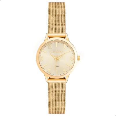 Relógio de Pulso Feminino Pequeno Condor Dourado CO2035NCY/K4X Colar e Brincos