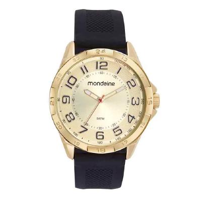Relógio Masculino Mondaine Analógico Esportivo Dourado 53829GPMVDI4