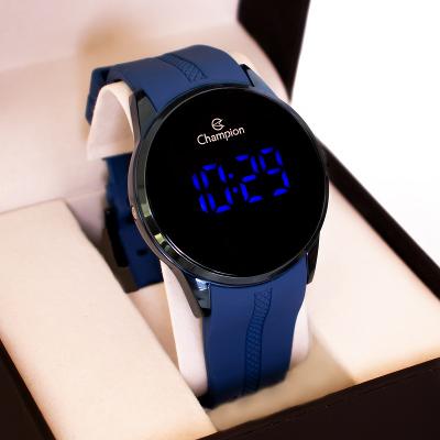 Relógio Masculino Champion Digital Azul Led CH40188A