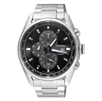 Relógio Masculino Citizen Prata Cronógrafo Eco Drive TZ30240T