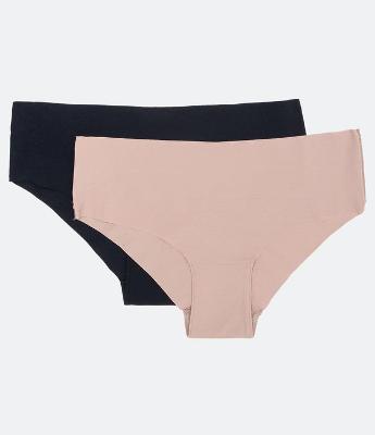 Kit 02 Calcinhas Boyshort em Microfibra Corte a Laser
