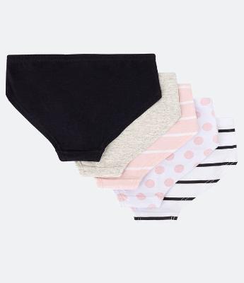 Kit 05 Calcinhas Slip Infantis com Estampas Variadas - Tam 2 a 14 Anos