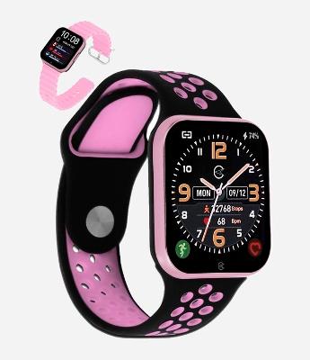 Kit Relógio Champion Smartwatch com Pulseira em Silicone e Caixa em Policarbonato CH50033R