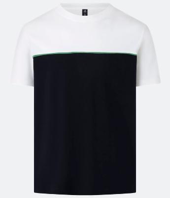 Camiseta Slim em Algodão com Recorte e Friso Contrastante