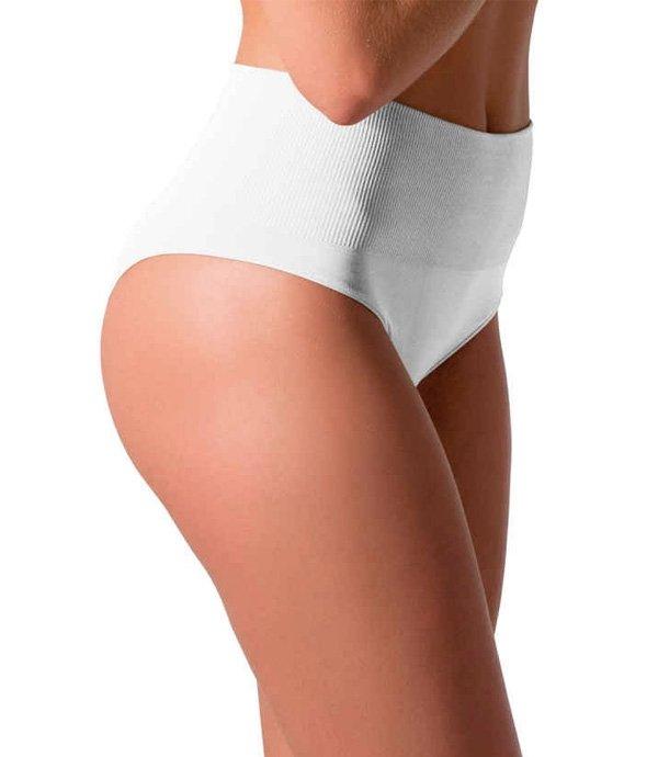 Calcinha Redutora em Microfibra com Cós Canelado - 1