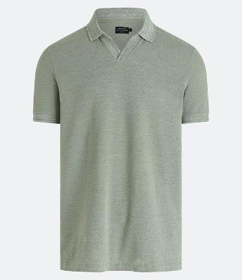 Camiseta Polo Comfort em Algodao Texturizado com Manga Curta