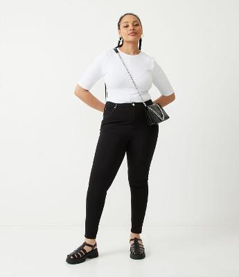 Calça Legging em Malha com Bolsos Curve & Plus Size