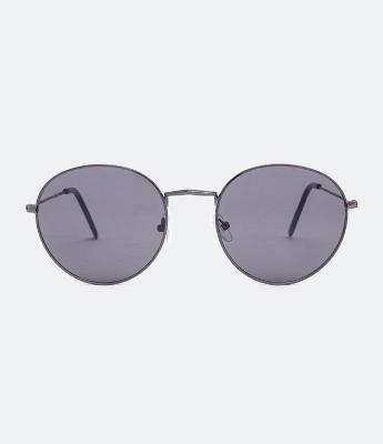 Óculos de Sol Redondo em Metal Estilo Slim