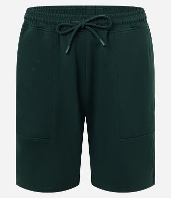 Bermuda Esportiva Texturizada com Cós Elástico e Cordão