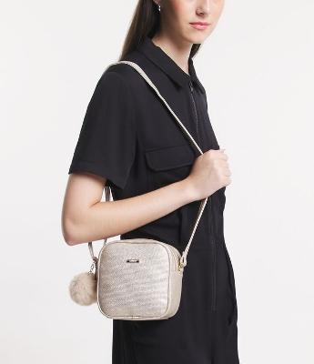 Bolsa Transversal Floater com Pompom