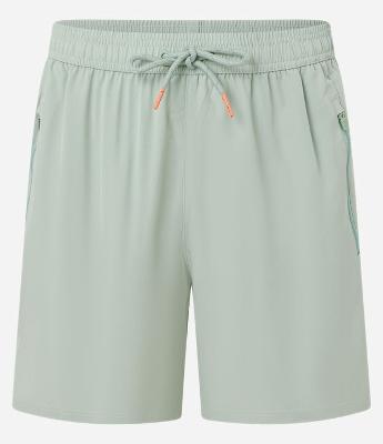 Bermuda Esportiva com Blocos de Cor e Bolsos com Zíper
