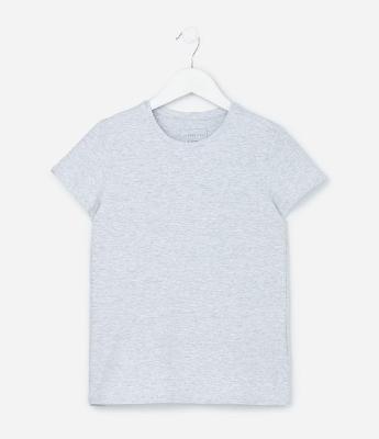 Camiseta Básica Infantil em Meia Malha - Tam 5 a 14 anos