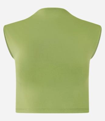 Blusa em Jersey com Costas Abertas e Sem Mangas