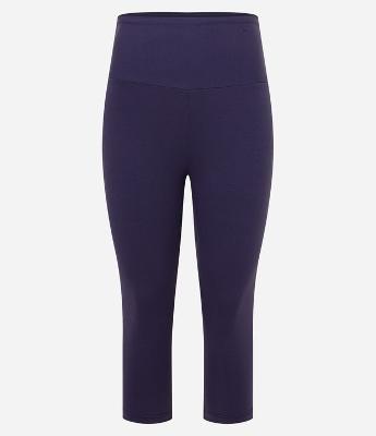 Calça Corsário Esportiva Básica em Microfibra com Cós Amplo