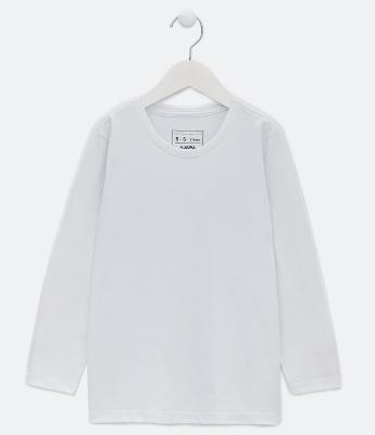 Camiseta Infantil Básica - Tam 5 a 14 anos