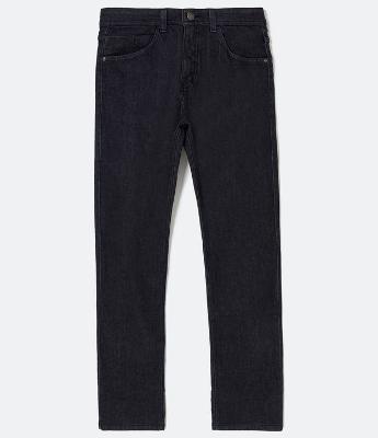 Calça Reta Jeans com Elastano