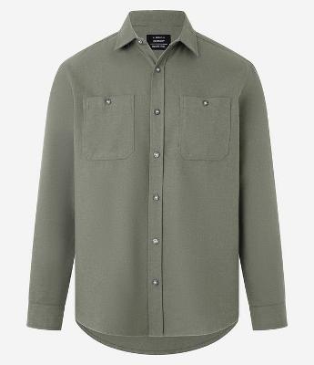 Camisa Regular em Flanela com 02 Bolsos