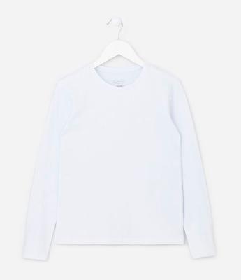 Camiseta Básico Infantil em Cotton - Tam 5 a 14 anos