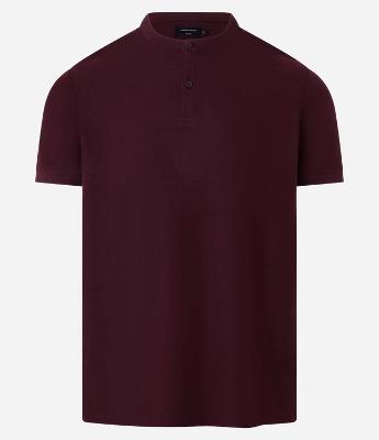 Camisa Polo Slim em Piquet Texturizado