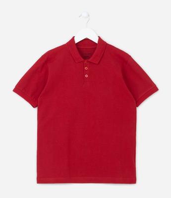 Camiseta Polo Infantil em Malha Piquet - Tam 5 a 14 anos