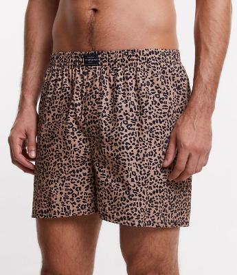 Cueca Samba Canção em Tricoline com Estampa Animal Print