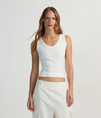 Blusa Regata Básica em Ribana