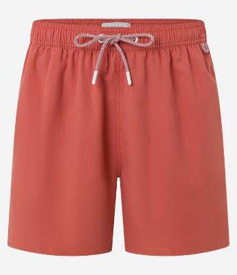 Bermuda de Banho em Peach Touch com Cós Elástico