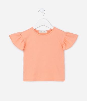 Blusa Infantil com Babadinho na Manga - Tam 1 A 5 anos