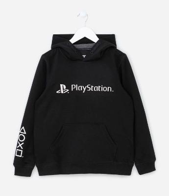 Casaco Infantil Leve com Estampa do Playstation  - Tam 7 a 14 anos