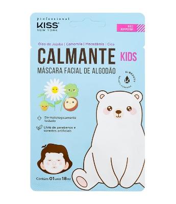 Máscara Facial em Tecido Calmante Kids Kiss