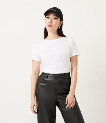 Camiseta Básica em Algodão Peruano com Manga Curta