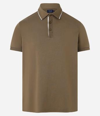 Camisa Polo Regular em Suede de Algodão Peruano