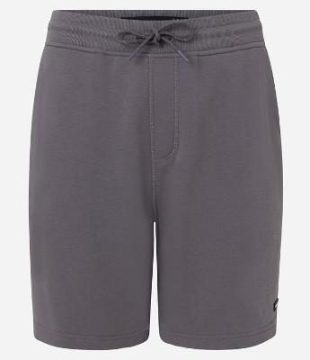 Bermuda Slim em Moletom com Cós Elástico e Etiqueta na Barra