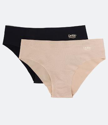 Kit 02 Calcinhas Boyshort em Microfibra com Lateral Larga DelRio