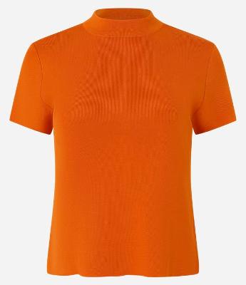 Blusa Canelada em Ribana com Gola Altinha