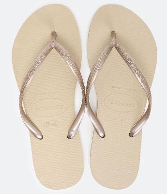 Chinelo Slim com Tira Metalizada Havaianas