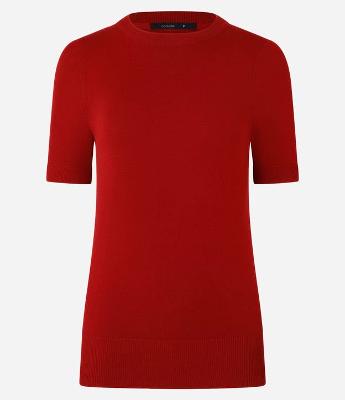 Blusa Básica em Tricô Leve com Barra Canelada