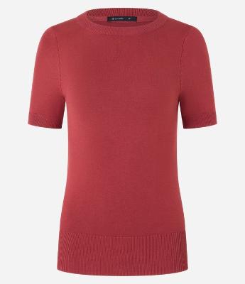 Blusa Básica em Tricô Leve com Barra Canelada