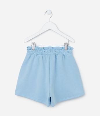 Short Clochard Infantil em Moletinho com Bolso - Tam 5 a 14 Anos