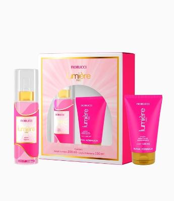 Kit Deo Colônia Splash 200ml + Loção Hidratante Desodorante 150ml Fiorucci LUMIERE