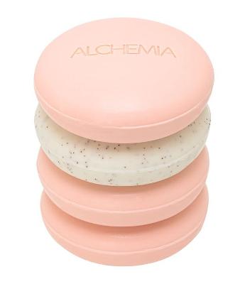 Kit com 04 Sabonetes em Barra Alchemia Pessêgo Selvagem