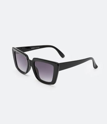 Óculos de Sol Quadrado Médio com Lentes Fume