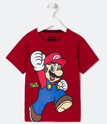 Camiseta Infantil Estampa Super Mário - Tam 3 a 10 Anos