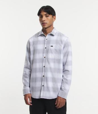 Camisa Manga Longa em Flanela com Estampa Xadrez