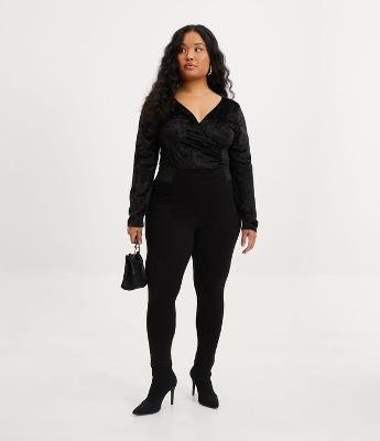 Calça Legging em Viscose com Cós Elástico Curve & Plus Size