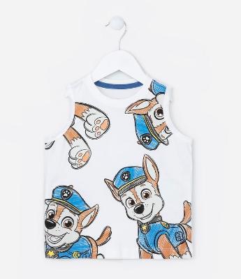 Regata Infantil com Estampa Chase Patrulha Canina - Tam 2 a 5 Anos