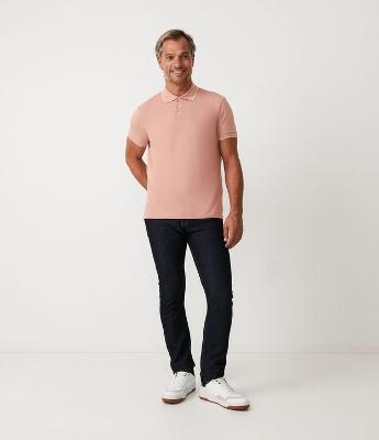 Calça Slim Jeans com Elastano e Pesponto Contrastante
