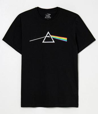 Camiseta Comfort em Algodão com Estampa Pink Floyd