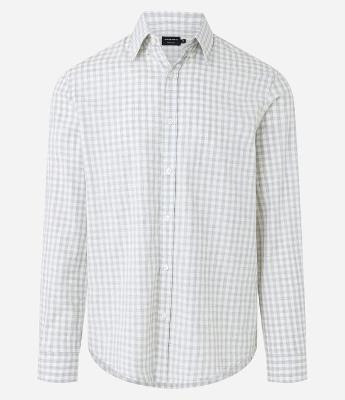 Camisa Comfort em Algodão com Estampa Xadrez