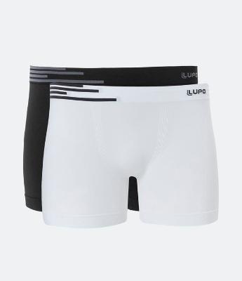 Kit 02 Cuecas Boxer em Poliamida com Listras Lupo